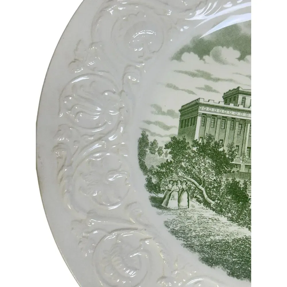 Wedgwood England Commemorative 1936 Centennial Plate Wesleyan College for Women